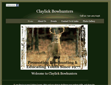 Tablet Screenshot of claylickbowhunters.org